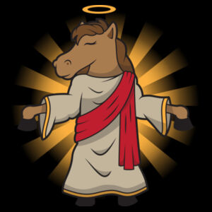 Horse Jesus - Mens Staple T shirt Design